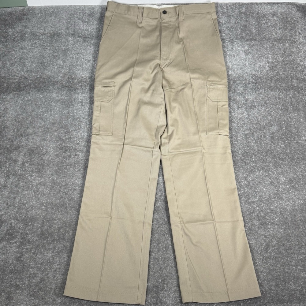 NWT Dickies Pants Men's 36x34 Beige Industrial Cotton Cargo Twill Straight Leg‎